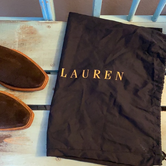 Ralph Lauren Purple Label Brown Suede Ankle Boots - Picture 5 of 13